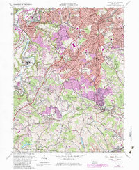 Bridgeville 1960 topographic map thumbnail