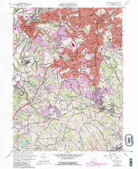 Bridgeville 1960 topographic map thumbnail