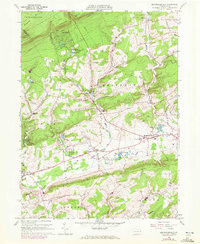 Broadheadsville 1960 topographic map thumbnail