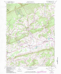 Broadheadsville 1960 topographic map thumbnail