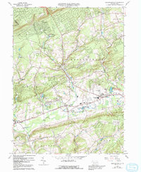 Brodheadsville 1960 topographic map thumbnail
