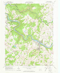 Dawson 1964 topographic map thumbnail