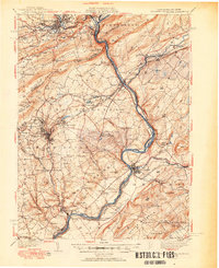 Delaware Water Gap 1942 topographic map thumbnail