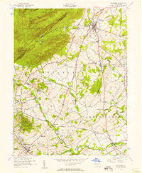 Dillsburg 1952 topographic map thumbnail