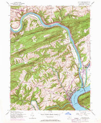 Duncannon 1952 topographic map thumbnail