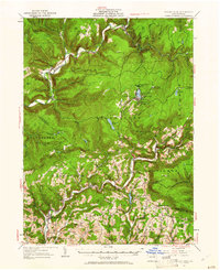 Eagles Mere 1953 topographic map thumbnail