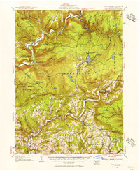 Eagles Mere 1953 topographic map thumbnail
