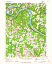 East Brady 1963 topographic map thumbnail