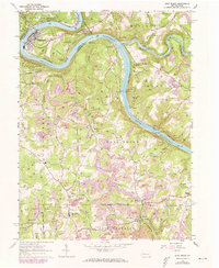 East Brady 1963 topographic map thumbnail