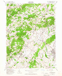 East Greenville 1956 topographic map thumbnail