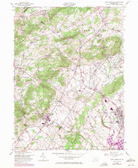 East Greenville 1956 topographic map thumbnail