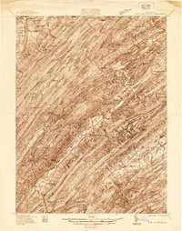 East Waterford 1936 topographic map thumbnail