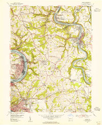 Donora 1954 topographic map thumbnail