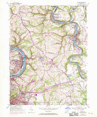 Donora 1954 topographic map thumbnail