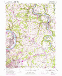 Donora 1954 topographic map thumbnail