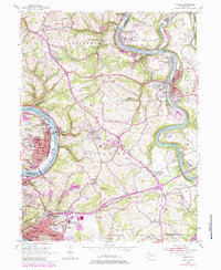 Donora 1954 topographic map thumbnail