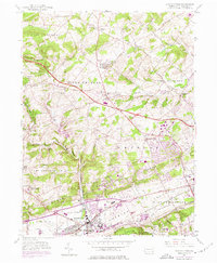 Downingtown 1956 topographic map thumbnail