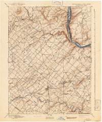 Doylestown 1891 topographic map thumbnail