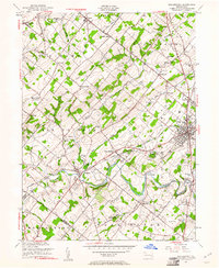Doylestown 1953 topographic map thumbnail