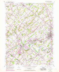 Doylestown 1953 topographic map thumbnail