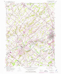 Doylestown 1953 topographic map thumbnail