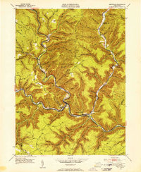 Driftwood 1945 topographic map thumbnail