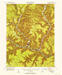 Driftwood 1945 topographic map thumbnail