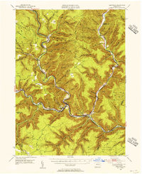 Driftwood 1945 topographic map thumbnail