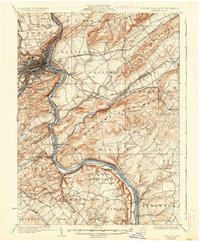 Easton 1932 topographic map thumbnail
