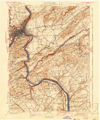 Easton 1932 topographic map thumbnail