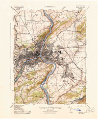 Easton 1943 topographic map thumbnail