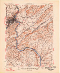 Easton 1932 topographic map thumbnail
