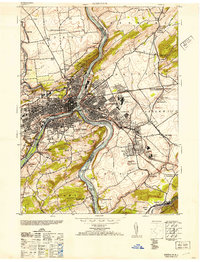 Easton 1953 topographic map thumbnail