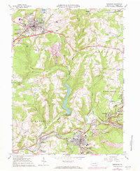 Ebensburg 1963 topographic map thumbnail