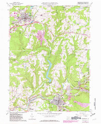 Ebensburg 1963 topographic map thumbnail