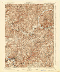 Elders Ridge 1904 topographic map thumbnail