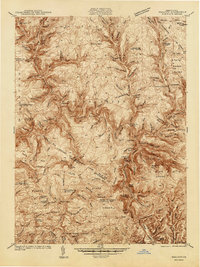 Hallton 1940 topographic map thumbnail