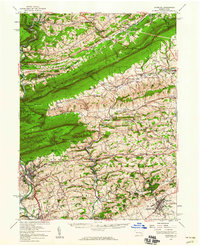 Hamburg 1956 topographic map thumbnail