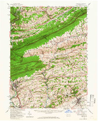 Hamburg 1956 topographic map thumbnail