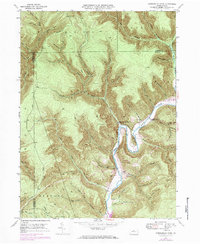 Hammersley Fork 1946 topographic map preview
