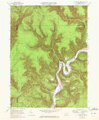 Hammersley Fork 1946 topographic map thumbnail