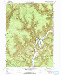 Hammersley Fork 1946 topographic map thumbnail