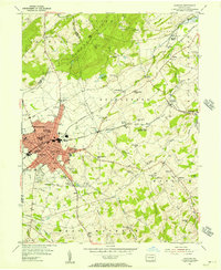 Hanover 1954 topographic map thumbnail