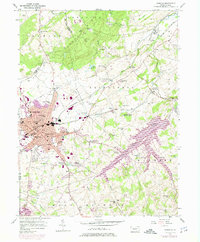 Hanover 1954 topographic map thumbnail