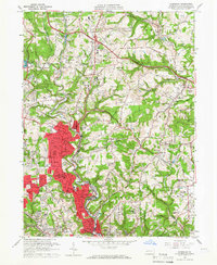Glenshaw 1960 topographic map thumbnail