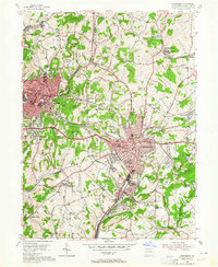 Greensburg 1954 topographic map preview