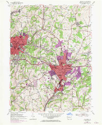 Greensburg 1954 topographic map preview