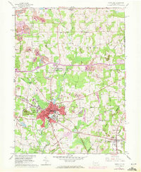 Grove City 1961 topographic map thumbnail