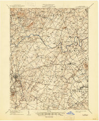 Gettysburg 1908 topographic map thumbnail