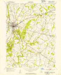 Gettysburg 1951 topographic map thumbnail